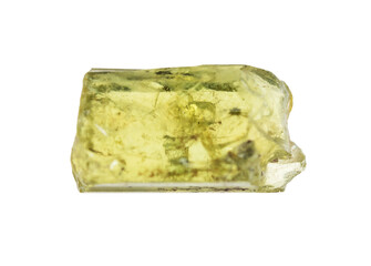 specimen of natural raw vesuvianite crystal cutout