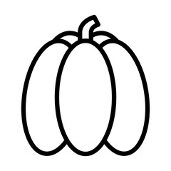  Pumpkin line icon