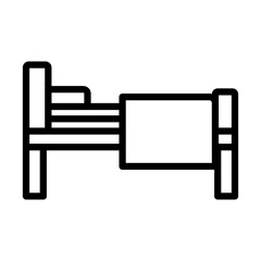 Fototapeta premium Bed line icon
