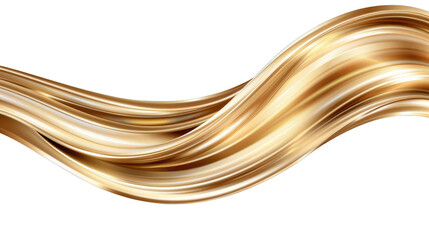 Naklejka premium Elegant flowing golden wave design