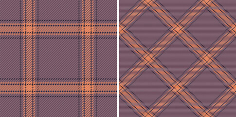 Plaid texture pattern of textile check vector with a seamless tartan fabric background.