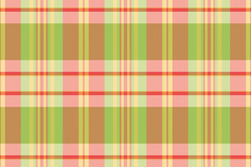 Plaid textile seamless of vector tartan fabric with a check texture pattern background.