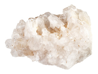 natural quartz rock-crystal mineral claster cutout