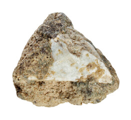 natural raw achtarandite mineral cutout