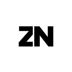 Letter Z and N, ZN logo design template. Minimal monogram initial based logotype.