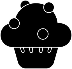 muffin illustration cream silhouette food logo cupcake icon pastry outline chocolate cheesecake cake fruit strawberry cherry sugar snack cafe shape nut bakery vanilla for vector graphic background