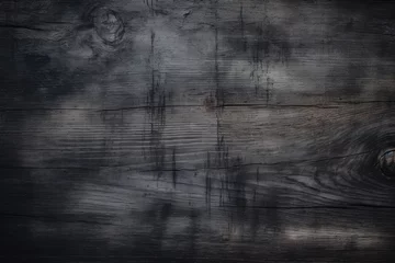 Gordijnen black wood texture backgrounds © Alexei