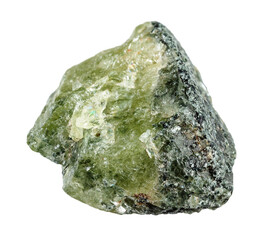 specimen of natural raw sphene mineral cutout