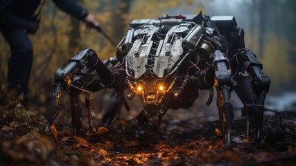 Robotics competitions held in dark forests, where machines are pitted against dragons in challenges of strength and cunning