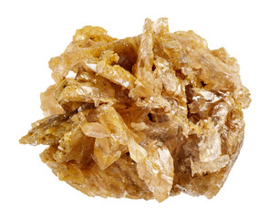 specimen of natural raw cerussite mineral cutout