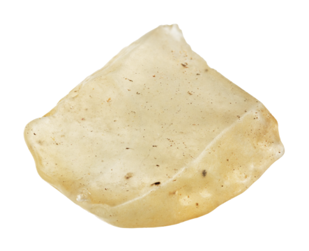 natural rough libyan desert glass cutout