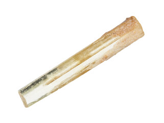 specimen of heliodor yellow beryl crystal cutout