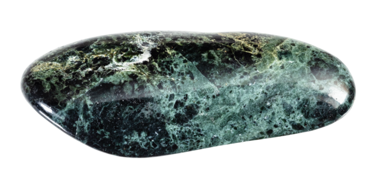 serpentinized peridotitic komatiite rock cutout