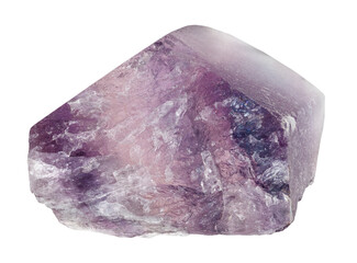 Fototapeta premium natural raw purple banded fluorite mineral cutout