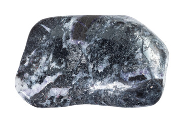 natural polished stibnite mineral cutout
