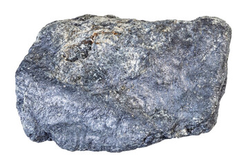 specimen of natural raw molybdenite ore cutout