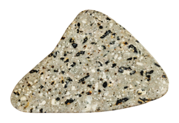 natural polished andesite mineral cutout
