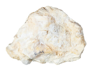 specimen of natural raw xonotlite mineral cutout