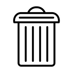 garbage line icon