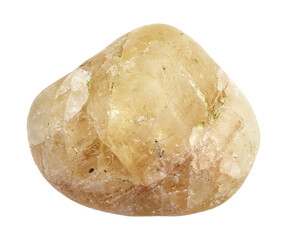 natural polished saamite mineral cutout