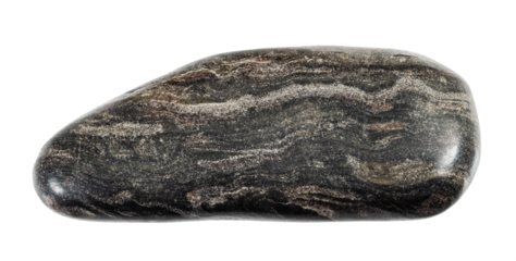 natural tumbled phyllite mineral cutout