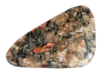 natural polished gneissoid granite rock cutout