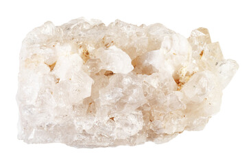 natural quartz rock-crystal mineral druse cutout