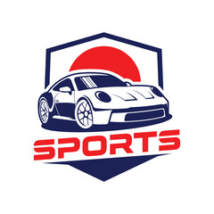 Car sports vector logo template