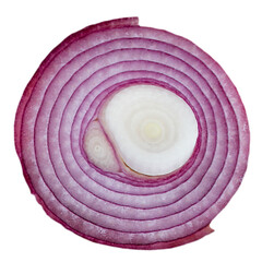 Realistic fresh onion isolated on transparent background , suitable element for scenes project.