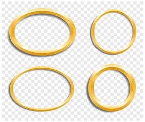 four golden rings, vector illustration - 760540813