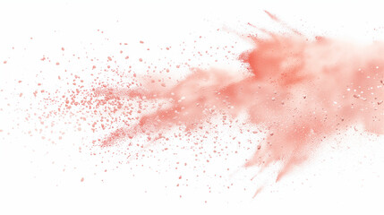 
Transparent PNG available Red chalk pieces and dust flying, effect explode isolated on white