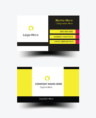 A highly versatile business card template that is designed for both corporate business and personal usage. Double-sided creative business card template.