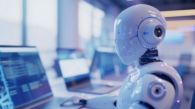 A dynamic radar scanning the job market, with AI as the guiding force for HR professionals to identify and attract top-tier talent./