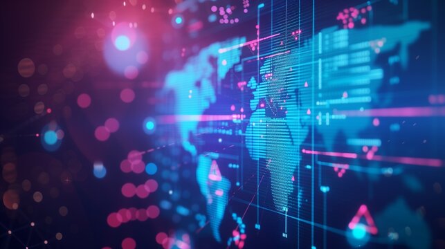 A dynamic radar scanning the job market, with AI as the guiding force for HR professionals to identify and attract top-tier talent./