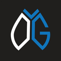 DG letter logo design on black background. DG creative initials letter logo concept. DG letter design.
