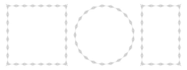 Decorative vintage frames borders Set. Vector Border illustration EPS 10 File.