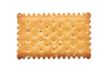 Top view of Sugar and Sesame Biscuit Isolated on White Background