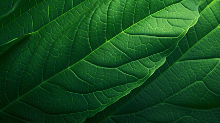 Obraz premium Green leaves texture natural pattern
