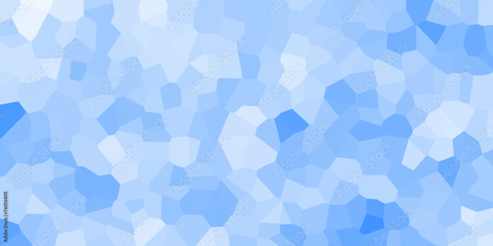 Poster abstract blue color broken stained glass background design with line. geometric polygonal background