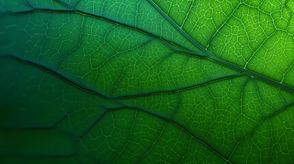 Naklejka na ściany i meble Green leaves abstract pattern, nature illustration