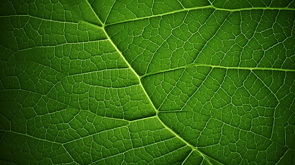 Green leaves abstract pattern, nature illustration