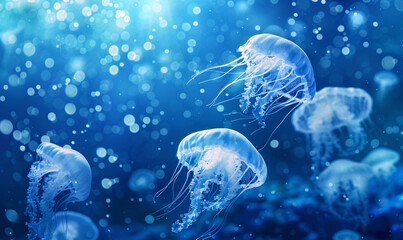 jellyfish in the sea-generative ai