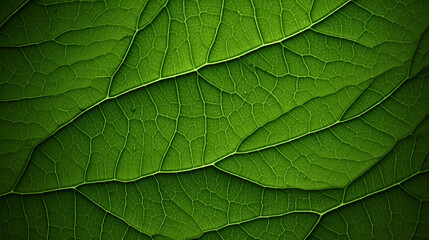 Green leaves abstract pattern, nature illustration