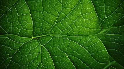 Fototapeta premium Green leaves abstract pattern, nature illustration