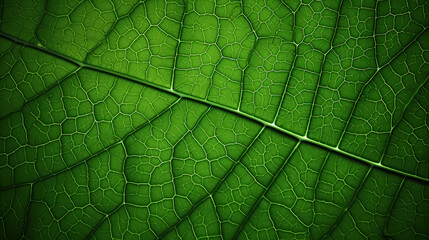 Green leaves abstract pattern, nature illustration