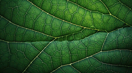 Obraz premium Green leaves abstract pattern, nature illustration