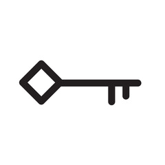 key illustration, key flat icon vector illustration