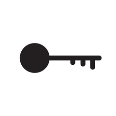 key illustration, key flat icon vector illustration