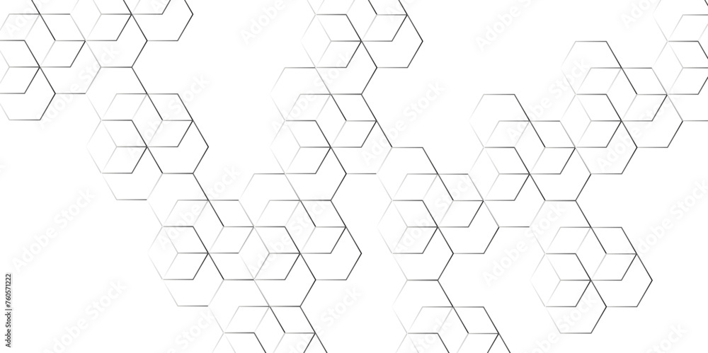 Poster abstract hexagon polygonal pattern background vector. modern simple style hexagonal graphic concept.
