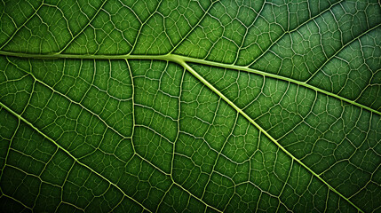 Green leaves abstract pattern, nature illustration